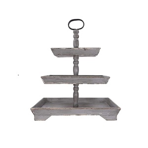 Venta caliente múltiples diseños de acabado clásico soporte de pastel de Metal galvanizado Vintage mejor para fiesta de boda - Product Image 4