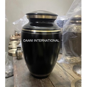 Urna Funeraria para Adultos con Acabado Gris, Nueva Urna Conmemorativa para Cenizas, Contenedor para Cenizas, Suministros Funerarios, Urnas de Latón Hechas a Mano - Product Image 4