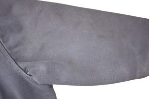 Veste en toile personnalisée de couleur unie épaisse pour hommes Fermeture à glissière complète Broderie personnalisée Logo Coupe-vent Vestes à col montant pour hommes - Product Image 3