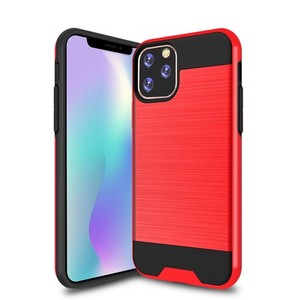 เคสโลหะขัดเงาแบบไฮบริดสำหรับ iPhone 11 Pro Max (6.5 นิ้ว) สีแดง - Product Image 1
