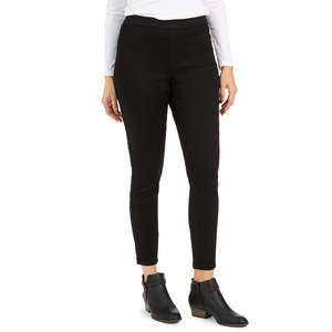 Jeggings Casuales para Mujer Style & Co, Forrados de Felpa, Negros con Estampado de Logotipo, Talla XL, Tela de Nailon y Elastano sin Costuras, Logotipo en la Cintura - Product Image 1