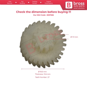 BDP566 Door <b>Lock</b> Actuator Repair Gear for Bottom Gear Diameter 18 mm Teeth <b>Number</b> 28 - Product Image 5