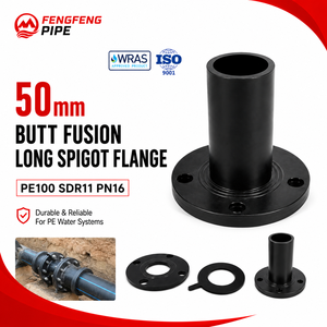 ข้อต่อแปลงหน้าแปลนปลายท่อ PE Butt Fusion <span class=keywords><strong>Stub</strong></span> <span class=keywords><strong>End</strong></span> Flange Adapter <span class=keywords><strong>HDPE</strong></span> PE100 สำหรับท่อ PN16 ข้อต่อแบบเชื่อมชนสำหรับน้ำ ระบายน้ำ และท่อเหมือง - Product Image 1