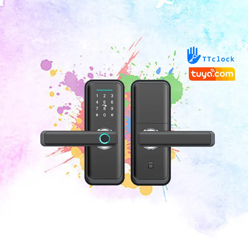 Lock Manufacturer Tuya TTclock Smart Lock Fingerprint Keypad Cerradura Inteligente ConWaterproof Smart Door Lock Wifi