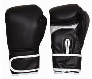 Ligero 100% cuero genuino hecho con cordones Cómodo de usar MOQ bajo Guantes de boxeo MMA de alta calidad para hombres a la venta - Product Image 1