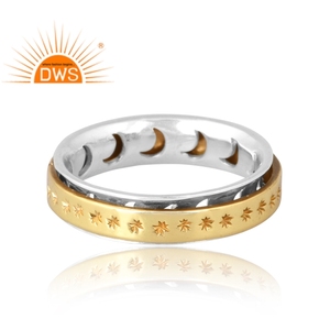 Superventas 925 plata esterlina 18K anillo chapado en oro Demi joyería fina para mujer regalo para ella - Product Image 3