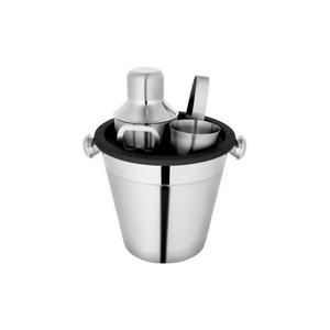 Outils les plus vendus Seau à glace Shaker à cocktail Jigger Set d'ouvre-vin Kit de barman Accessoires de bar en acier inoxydable - Product Image 1