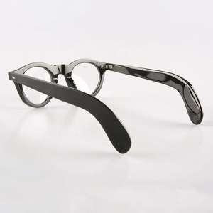 Lunettes en corne de buffle naturelle faites à la main en noir pur montures de lunettes en corne de buffle naturelle design unique et tenue confortable - Product Image 5