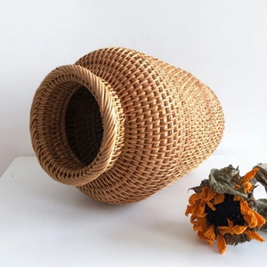 Jarrones de mimbre para decoración del hogar, florero de madera de bambú nórdico, respetuoso con el medio ambiente, producto más vendido - Product Image 5