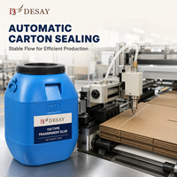 Machine de scellage semi-automatique pour sacs en papier kraft et boîtes en carton ondulé, à base d'eau, avec colle adhésive PVA transparente 110, pour l'emballage