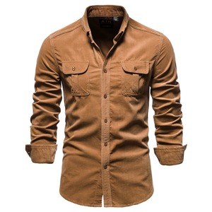 Chemises décontractées d'été à col montant personnalisées Chemises à séchage rapide 100% coton Chemises pour hommes au design élégant de qualité supérieure - Product Image 6