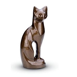 Urne funéraire pour animaux de compagnie en forme de chat assis, urne de stockage des cendres de chat, fournitures funéraires, urne commémorative pour les cendres pour les services funéraires - Product Image 2