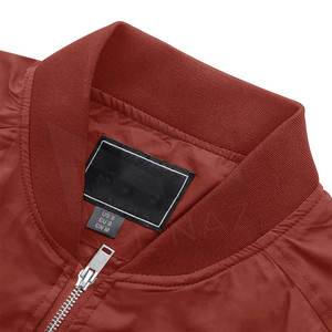 Venta al por mayor de los hombres de primera calidad negro a prueba de viento impermeable Ecológico Chaquetas de bombardero de lona Nuevo diseño de cremallera de alto uso de invierno Venta caliente - Product Image 3