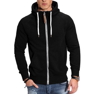 2025 nouveaux hommes à capuche Cardigan à capuche décontracté sweat à fermeture éclair avec manches raglan contrastées grandes tailles disponibles - Product Image 2