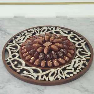 ถาดหวายทรงกลมทำด้วยมือสำหรับผลไม้แห้งสำหรับโรงแรมและร้านอาหารทำโดยช่างฝีมือชาวอินเดีย - Product Image 3