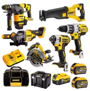 MÁS VENDIDO DewaltSS DCZ696X2TBAG-XE Kit Combinado Inalámbrico de 6 Piezas con Baterías de Iones de Litio FlexVolt XR de 18V/54V, Sin Escobillas, 100% Nuevo, Baterías de 5.0Ah/9.0Ah - Product Image 1