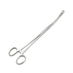 Fórceps de esponja Foerster, mandíbulas dentadas curvas de 8 ", Manual, uso hospitalario de acero inoxidable de alta calidad Premium de SurgiRight - Product Image 3