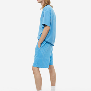 Pantalones Cortos Deportivos de Lona Transpirable con Cordón para Verano, Ropa Deportiva Informal para Exteriores, Ropa de Entrenamiento Lisa y Teñida a la Moda - Product Image 6