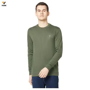 เสื้อสเวตเตอร์ผ้าฝ้ายแขนยาวของผู้ชายเสื้อสเวตเชิ้ต100% พิมพ์โลโก้แบบทีมดีไซน์แบบกำหนดเอง MOQ ต่ำสำหรับฤดูหนาว - Product Image 1