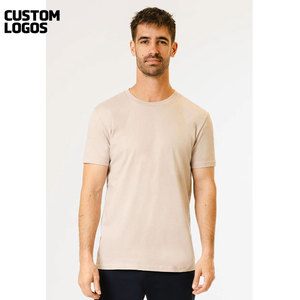 T-shirt à manches courtes pour hommes T-shirt 100% coton doux à col ras du cou pour hommes - Product Image 1