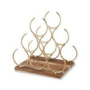 Soporte para botella de vino hecho de madera de alta calidad para muebles de comedor de hogar y hotel de India a un precio impresionante - Product Image 2