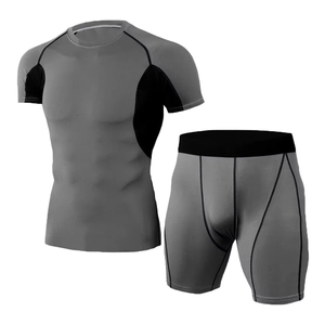 Conjuntos de Rashguard y Pantalones Cortos de Poliéster Elástico de Manga Corta con Diseño Personalizado para MMA y BJJ - Product Image 6