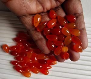 100% naturel cornaline pierres précieuses lisse non percé larmes paires naturel cornaline larme lâche pierres précieuses paire pour bijoux haut - Product Image 4