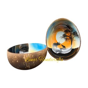 ชามกะลามะพร้าวเคลือบแล็กเกอร์เป็นมิตรกับสิ่งแวดล้อมดีไซน์ทันสมัยทำด้วยมือลายเวียดนามสำหรับงานเลี้ยงอาหารค่ำทำด้วยมือทันสมัย - Product Image 6