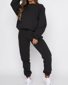 Sweat-shirt en coton surdimensionné pour femmes avec tissu en polaire doux et coupe décontractée pour un style streetwear quotidien - Product Image 6