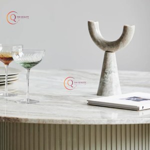 โถเทียนตกแต่งหินอ่อนสีขาวทำด้วยมือดีไซน์สะดุดตาโถเทียนหินธรรมชาติที่ไม่ซ้ำใครในราคาที่เหมาะสมจากอินเดีย - Product Image 3