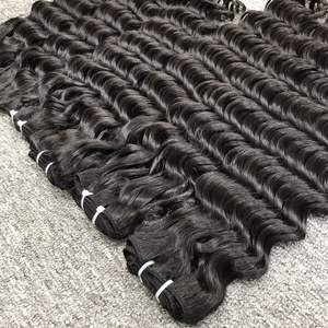 100% Raw Virgin Vietnamien Droite Vague D'eau Humaine Extension de Cheveux pour les Femmes Noires - Product Image 3