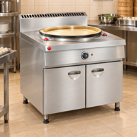 Four à Shengjian électrique commercial rotatif avec armoire, en acier inoxydable, pour la cuisson de pains frits, idéal pour les restaurants de snacks