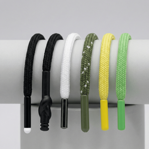 En gros Embouts de cordons de sport en plastique de haute qualité, avec logo personnalisé imprimé, extrémités enduites, multi-styles, pour cordons plats de 8mm, OEM/ODM - Product Image 3