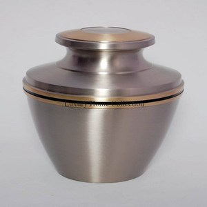 Aluminio fundido plata brillante pulido y Color oro calidad de lujo cenizas humanas urnas de cremación suministros funerarios a bajo precio - Product Image 1