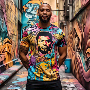 OEM Hombres Sublimación Camisetas Manga Corta Regular Fit Poliéster/Algodón Anti-UV Secado Rápido Transpirable Verano - Product Image 2