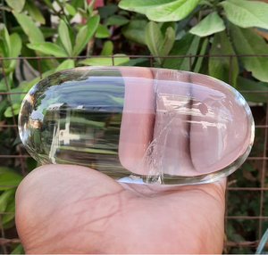 Lingam transparente de cuarzo de alta calidad, Lingam transparente para curación y decoración del hogar, energía transparente Lingam espático - Product Image 2