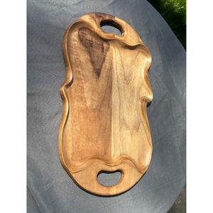 Plateau en bois avec poignées Plateau en bois bon marché Personnalisez le plateau de service en bois exclusif Fournitures pour hôtels et restaurants à bas prix - Product Image 2