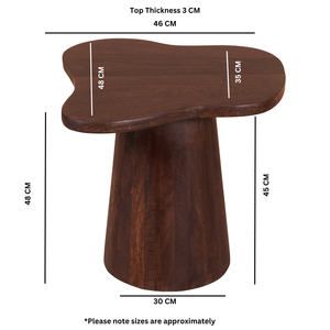 Table d'appoint en bois massif Nolan - Product Image 6