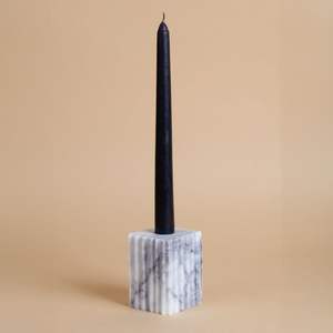 Bougeoir édition deux, patine noire, bougeoir artistique, décoration sculpturale moderne, élégant, table, maison, bureau - Product Image 3