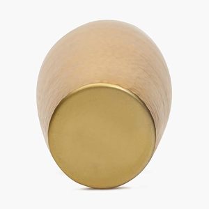Venta al por mayor de 9 pulgadas de alto de flores florales vintage jarrón de aluminio moderno de lujo Hogar y boda decoración maceta - Product Image 3