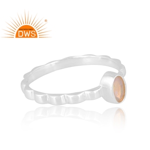 แหวนพลอยโอปอลจากเอธิโอเปีย925เงินสเตอร์ลิงธรรมชาติเครื่องประดับออกแบบได้ตามต้องการของขวัญสำหรับผู้หญิง - Product Image 4