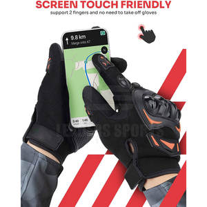 Guantes de Motociclismo LEADERS SPORTS, Protección Completa para los Dedos, Unisex, Modelo Velocity, con Protección para la Palma, Cuero, Color y Logotipo Personalizables - Product Image 5