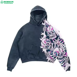 เทอร์รี่ฝรั่งเศสขนาดใหญ่พิมพ์โลโก้ DTG พลอยเทียมออกแบบได้ตามต้องการ - Product Image 4