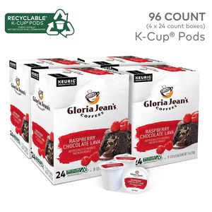 Cápsulas de Café Gloria Jean's Raspberry Chocolate Lava para Keurig, Monodosis, Tueste Medio, 96 Unidades - Product Image 3