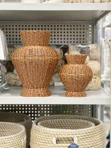 Handcrafted Design Rattan <b>Planter</b> Basket Indoor and Balcony Decoration Flower <b>Pots</b> Mini Plant Containers - Product Image 3