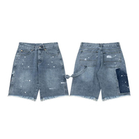 Shorts en jean décontractés pour hommes, tendance streetwear, été, nouvelle collection, écologiques, respirants, extensibles, style hip hop