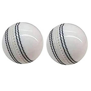 Nouveau Logo personnalisé fait à la main en cuir blanc Cricket balle dure 4 pièces Match balle de haute qualité en gros entraînement sportif Hardball - Product Image 1