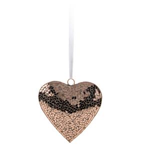 Adorno de hierro en forma de corazón principal, oro medio, decorativo para el hogar, corazones colgantes de Navidad, decoración interior y exterior para el hogar - Product Image 3