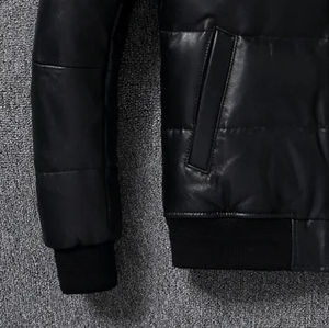 Veste de mode en cuir de vachette douce au toucher de haute qualité pour hommes meilleurs fabricants OEM nouveau style de veste en cuir pour hommes à la mode - Product Image 5