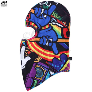 Balaclava de ski avec logo imprimé numérique personnalisé, respirant, imperméable, 100% coton, unisexe, haute qualité, fabriqué au Pakistan - Product Image 5